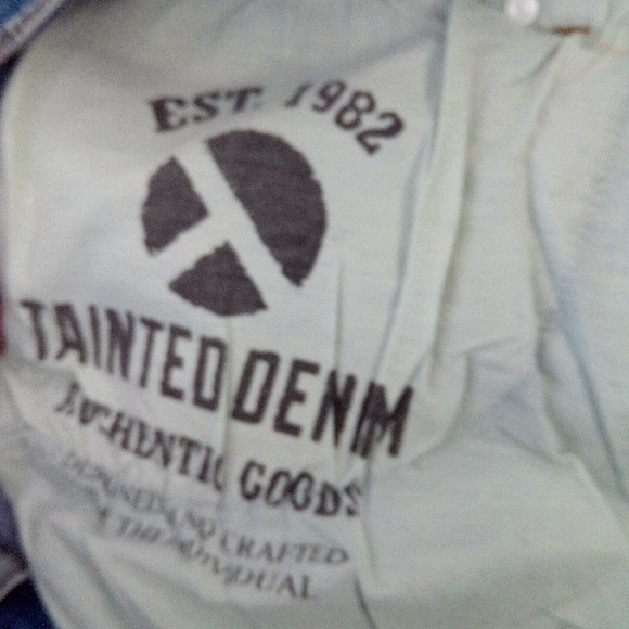 New Tainted Denim Jeans Mid Rise Slim Fit Hip Leg Men's Size 40 - Picture 14 of 16